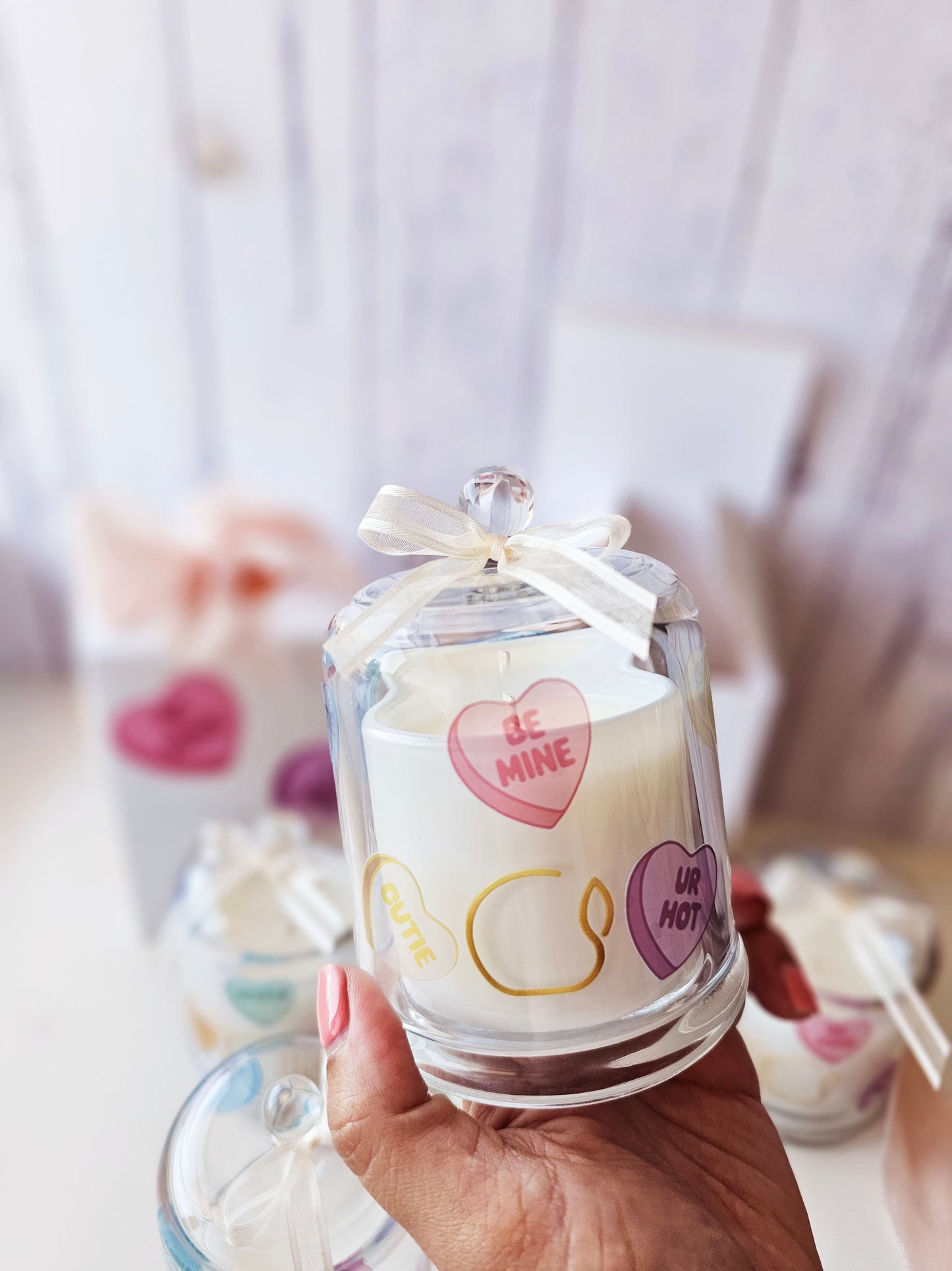 Love Hearts Candle