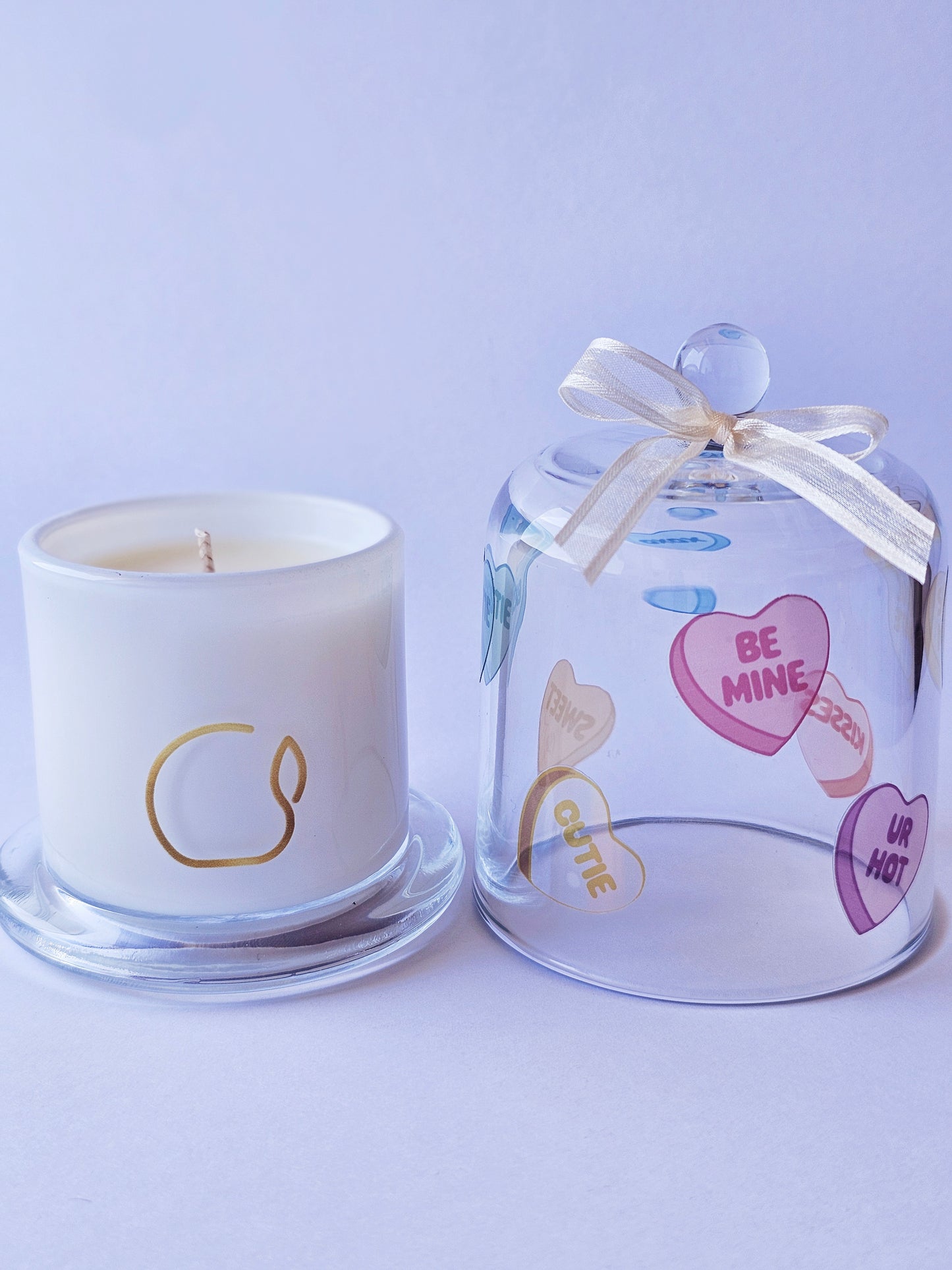 Love Hearts Candle